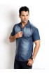 Rodid Men's Solid Casual Denim Shirt